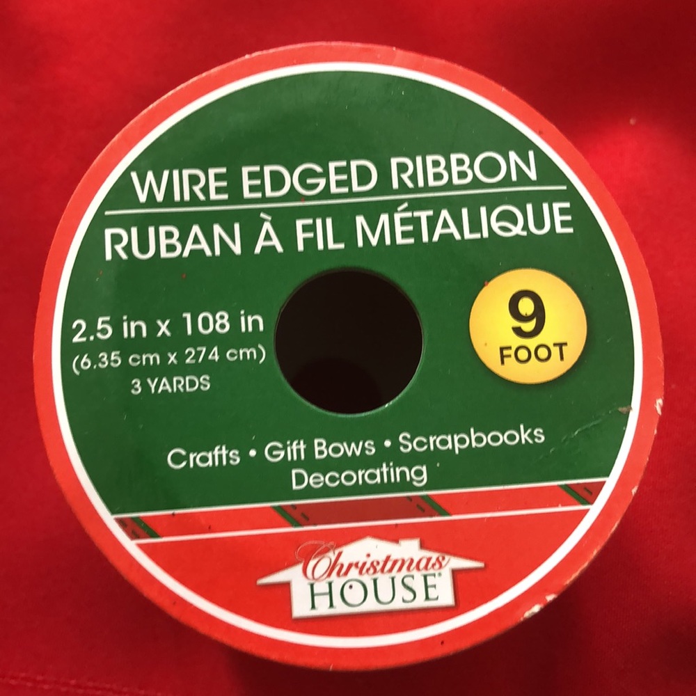Wire Edged Ribbon & Red Decorative Duct Tape - Picture 8 of 10